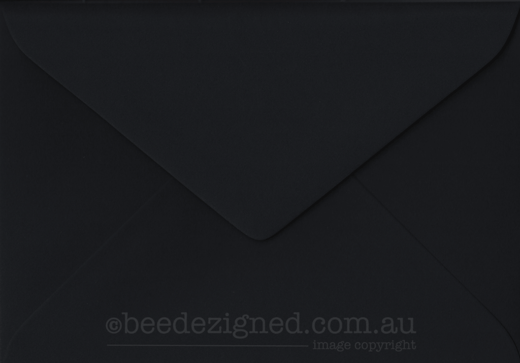 130x185mm Envelopes Spectrum Black