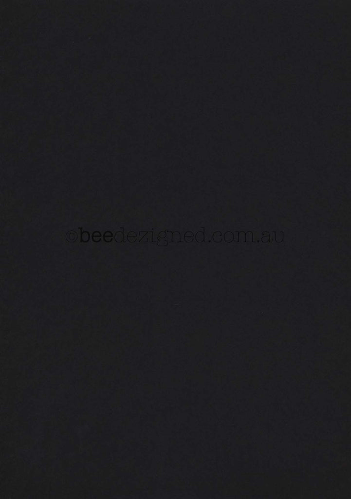 A4 Card Matte All Black - 250gsm
