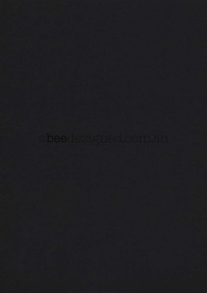 A4 Card Matte All Black - 250gsm