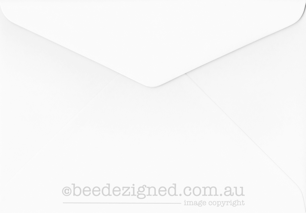 C6 Envelopes Gmund 100% Cotton Max White 110gsm : Banker Lick Stick