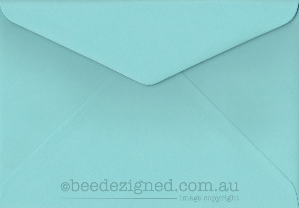 C5 Envelopes Spectrum Aqua Cyan 120gsm : Banker Lick Stick