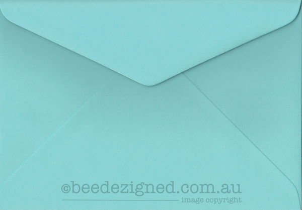 C6 Envelopes Spectrum Aqua Cyan 120gsm : Banker Lick Stick