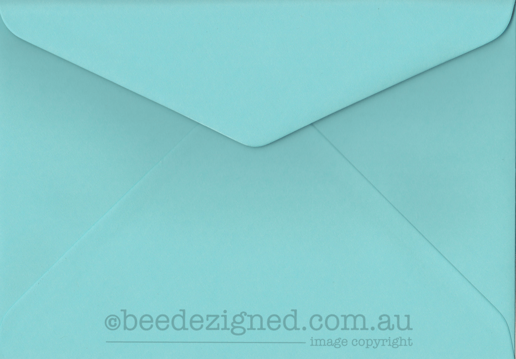 C6 Envelopes Spectrum Aqua Cyan 120gsm : Banker Lick Stick