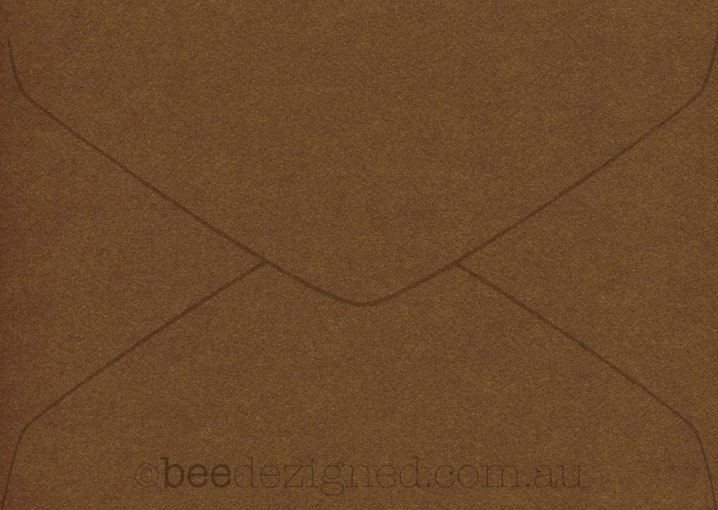 C5 Envelopes Antique Metallic Cognac