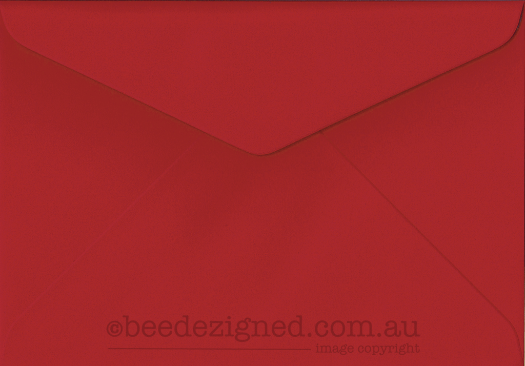 C6 Envelopes Aura Red Recycled 120gsm : Banker Lick Stick