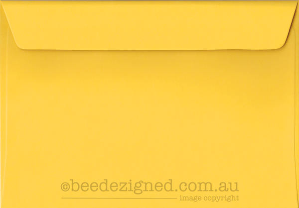 C6 Envelopes Spectrum Bright Yellow 120gsm : Wallet Peel Seal