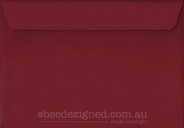 C6 Envelopes Spectrum Deep Red 120gsm : Wallet Peel Seal