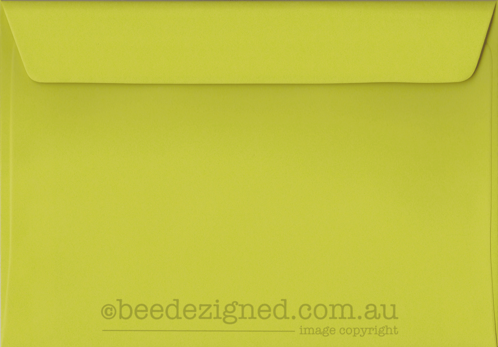 C5 Envelopes Spectrum Lime Green 120gsm Wallet Peel Seal