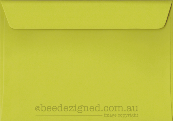 C6 Envelopes Spectrum Lime Green 120gsm : Wallet Peel Seal