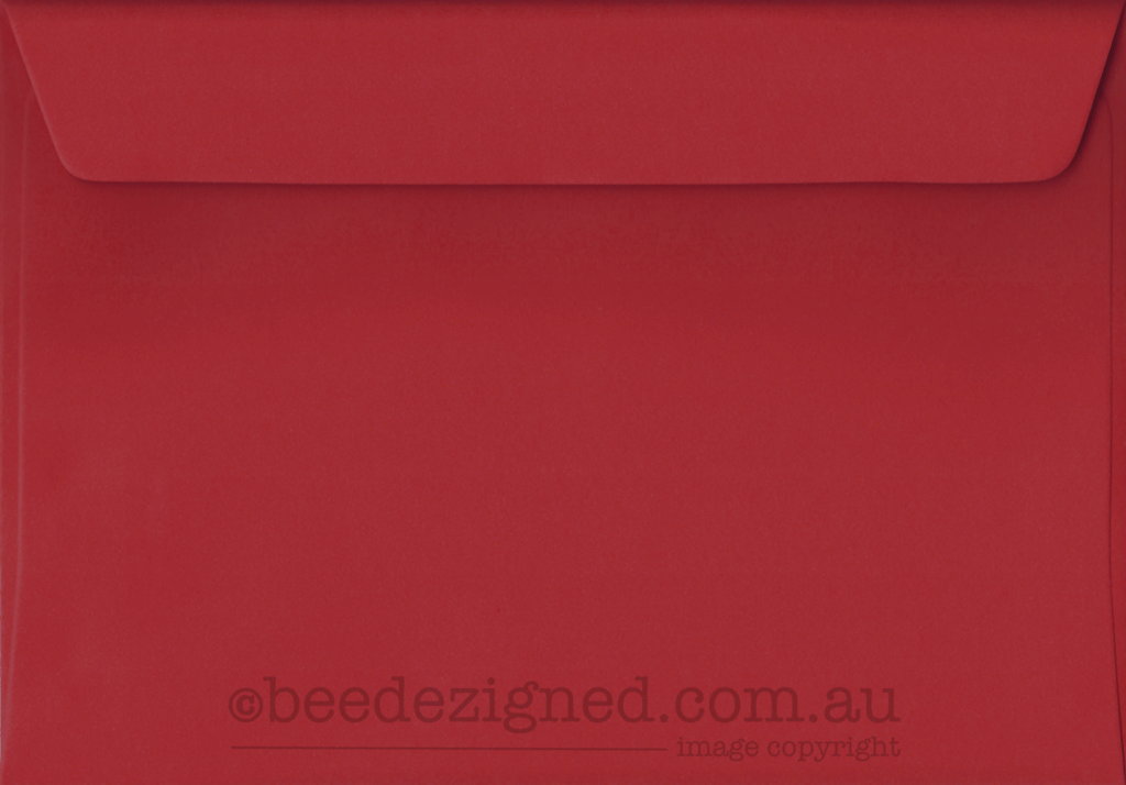C6 Envelopes Spectrum Red 120gsm : Wallet Peel Seal