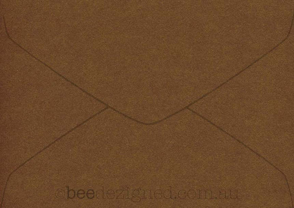 C6 Envelopes Antique Metallic Cognac