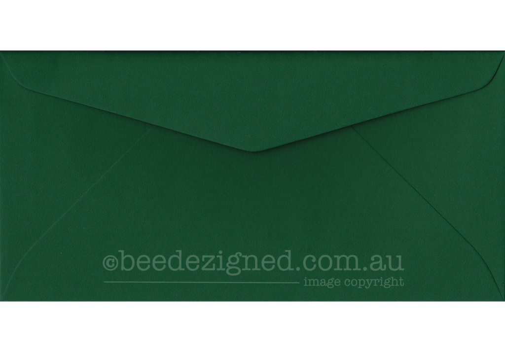 DL Envelopes Aura Dark Green Recycled 120gsm : Banker Lick Stick