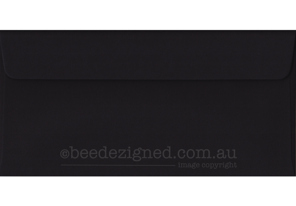 DL Envelopes Spectrum Black 120gsm : Wallet Peel Seal