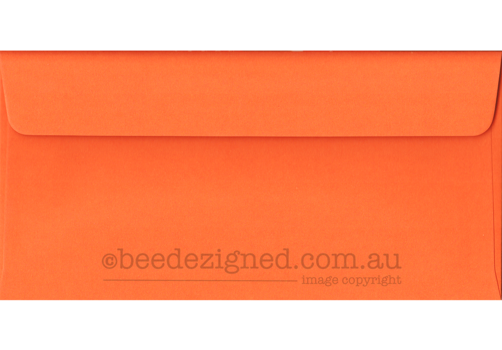 DL Envelopes Spectrum Bright Orange 120gsm : Wallet Peel Seal