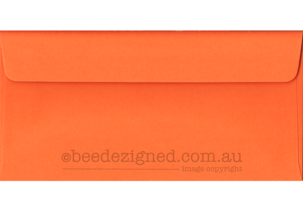 DL Envelopes Spectrum Bright Orange 120gsm : Wallet Peel Seal BOX (400)