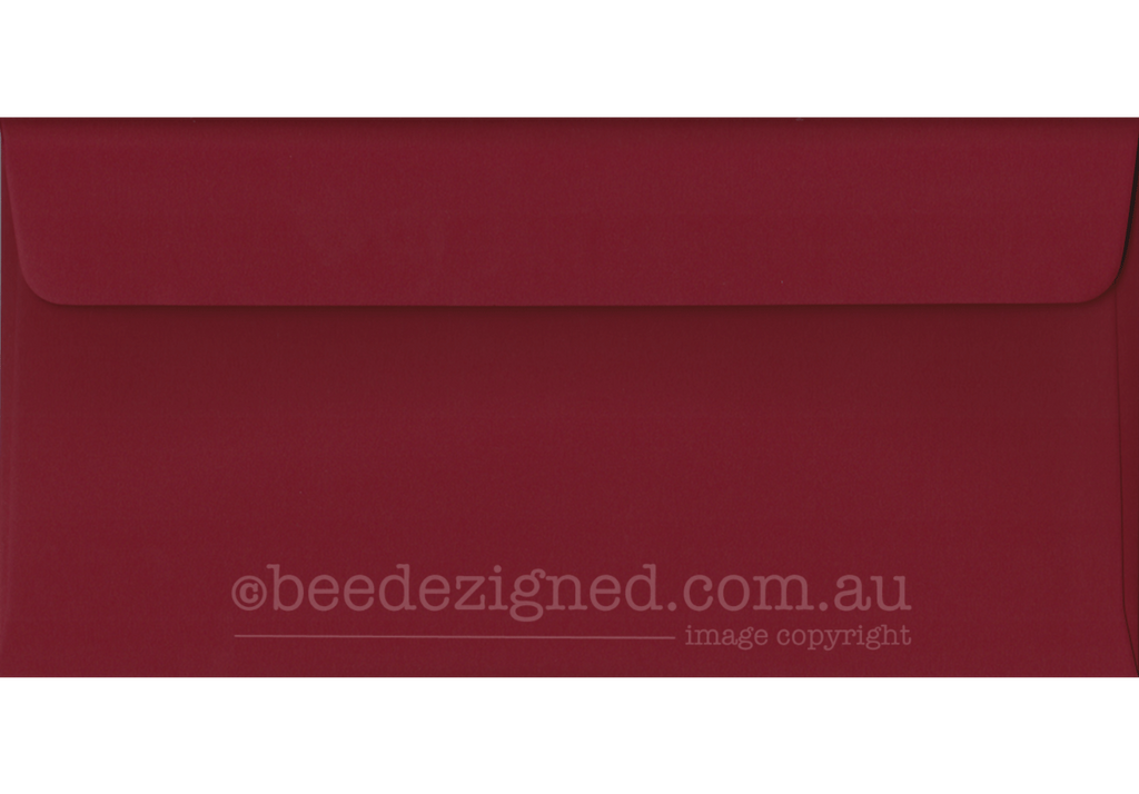DL Envelopes Spectrum Deep Red 120gsm : Wallet Peel Seal