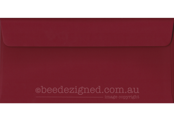 DL Envelopes Spectrum Deep Red 120gsm : Wallet Peel Seal
