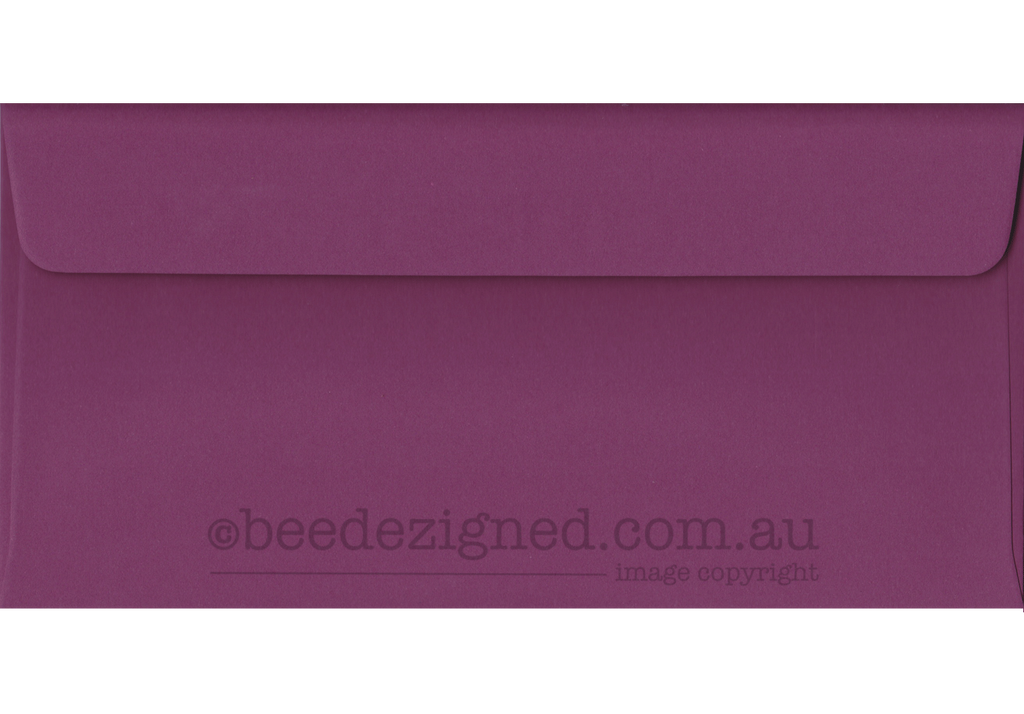 DL Envelopes Spectrum Plum Jam 120gsm : Wallet Peel Seal