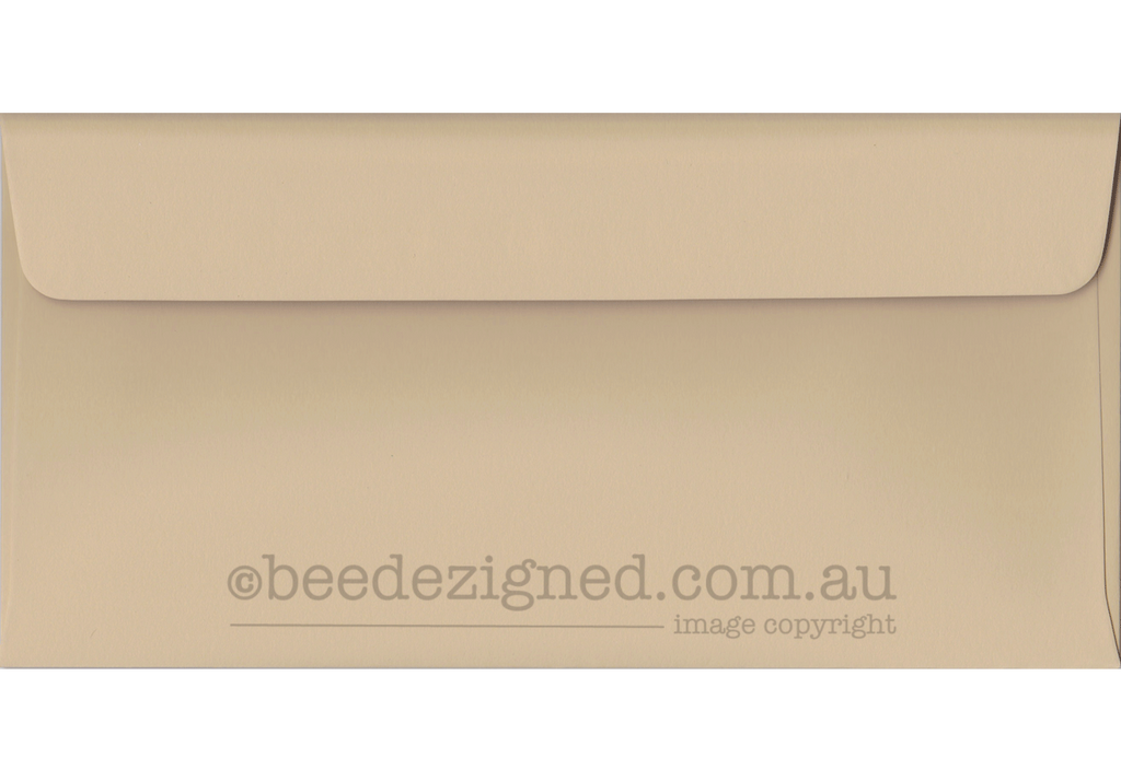 DL Envelopes Spectrum Sandstone 120gsm : Wallet Peel Seal