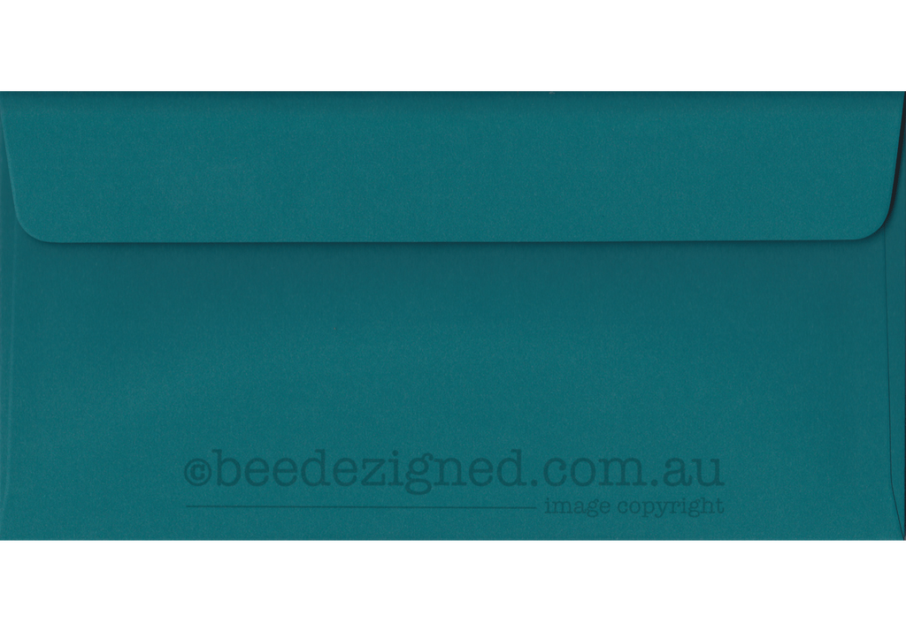 DL Envelopes Spectrum Teal 120gsm : Wallet Peel Seal BOX (400)