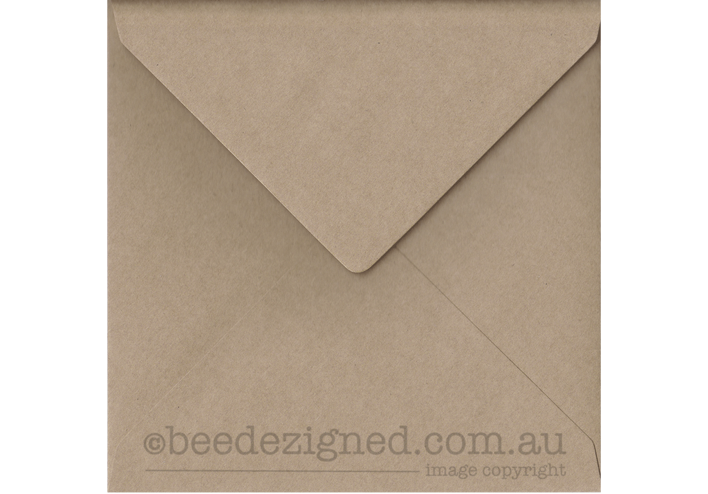 Large Square Envelopes 160mm 100% Recycled Enviro 115gsm : Banker Lick Stick