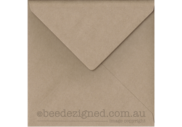 Large Square Envelopes 160mm 100% Recycled Enviro 115gsm : Banker Lick Stick