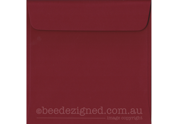 Square Envelopes Spectrum Deep Red 160mm Box