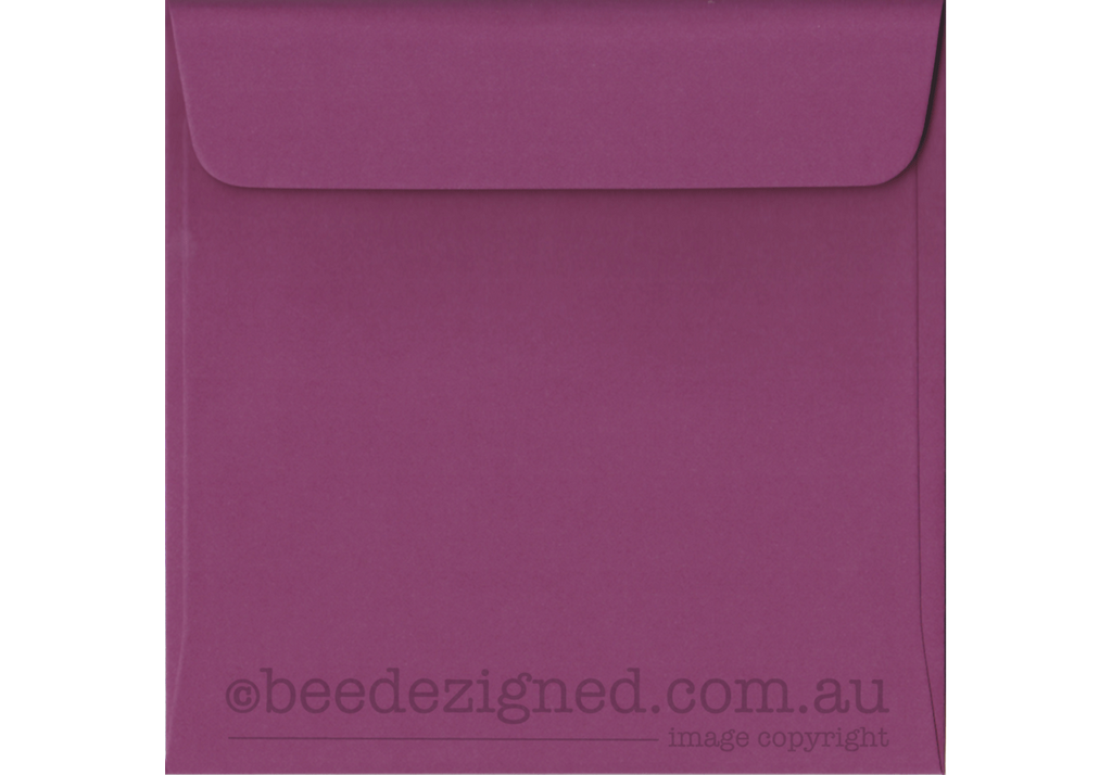 160mm Square Envelopes Spectrum Plum Jam 120gsm Box