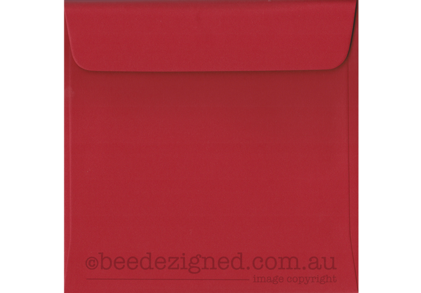 160mm Square Envelopes Spectrum Red 120gsm Box