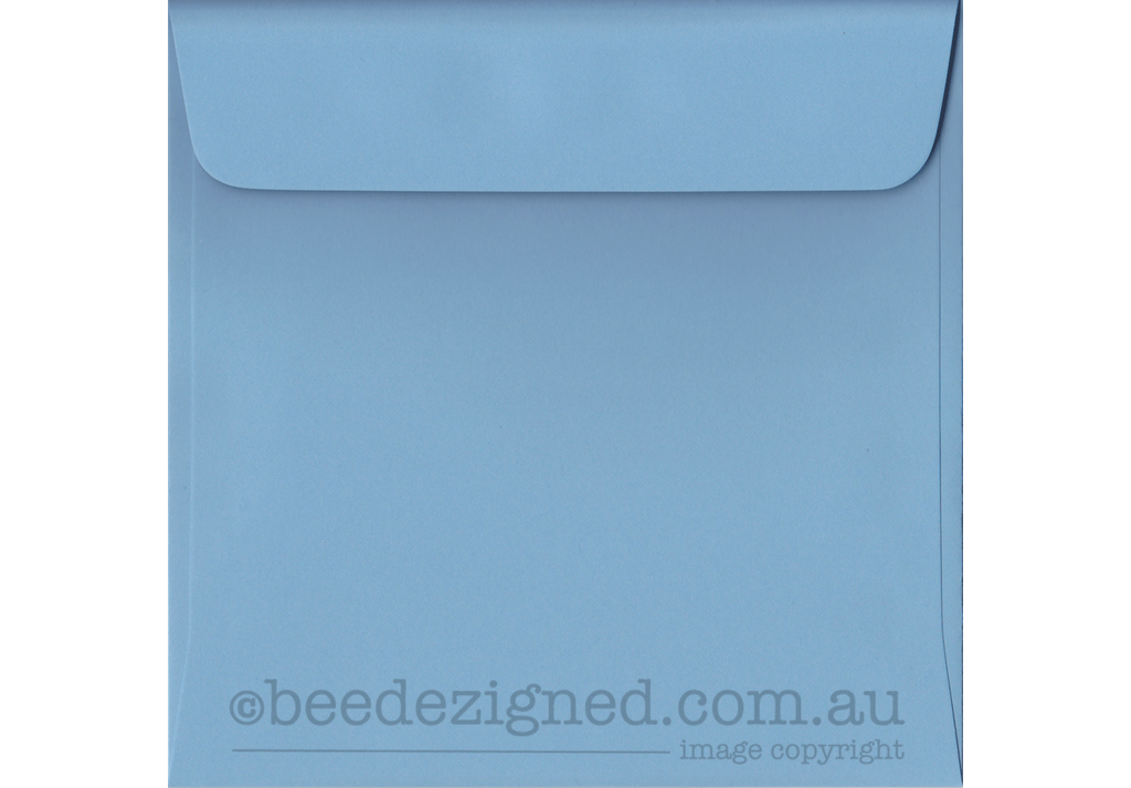 160mm Square Envelopes Spectrum Sky Blue 120gsm Wallet