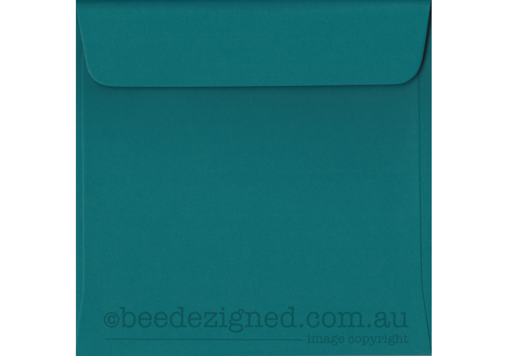 160mm Square Envelopes Spectrum Teal 120gsm Wallet