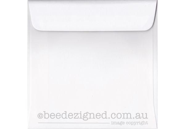 160mm Square Envelopes Spectrum White 120gsm Wallet