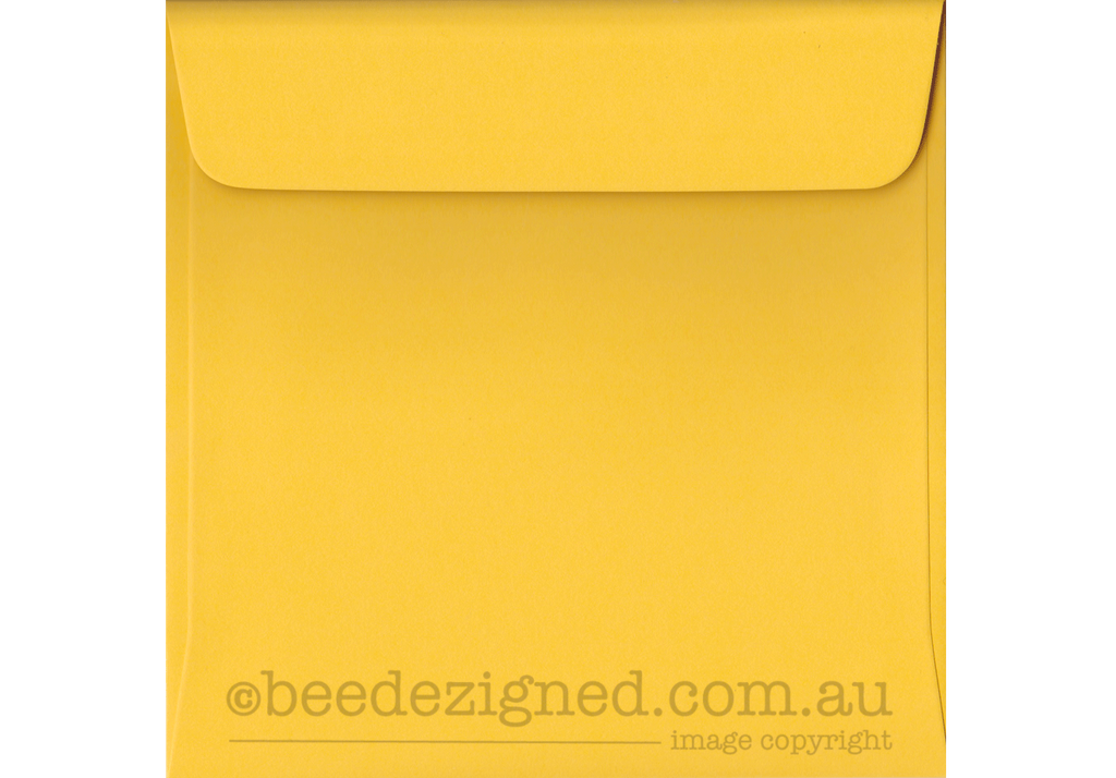 Square Envelopes Spectrum Yellow 160mm Box