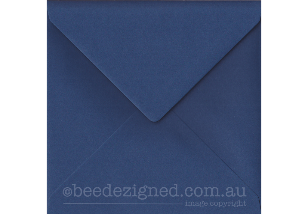 Square Envelopes Spectrum Navy 130mm 120gsm : Banker Lick Stick