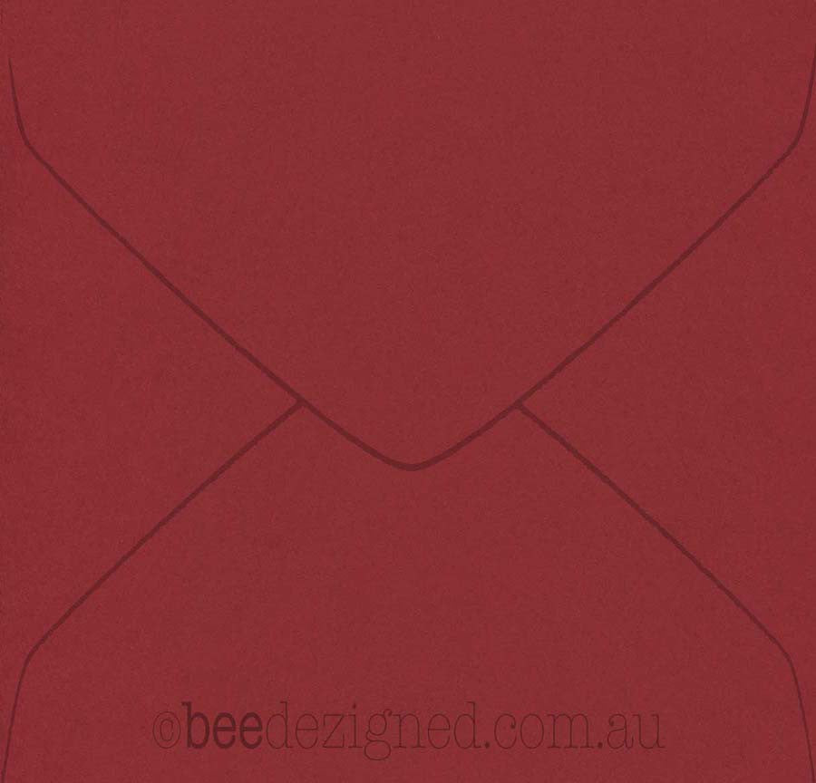 160mm Square Envelopes Spectrum Red 120gsm Banker
