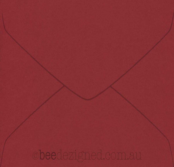 160mm Square Envelopes Spectrum Red 120gsm Banker