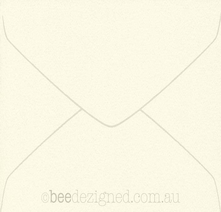 Square Envelopes Letterhead Felt Cream 130mm