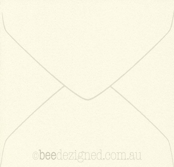 Square Envelopes Letterhead Felt Cream 130mm