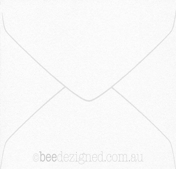 Square Envelopes Letterhead Felt White 130mm