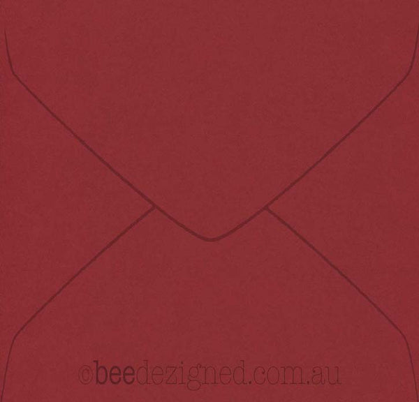 Square Envelopes Spectrum Red 130mm