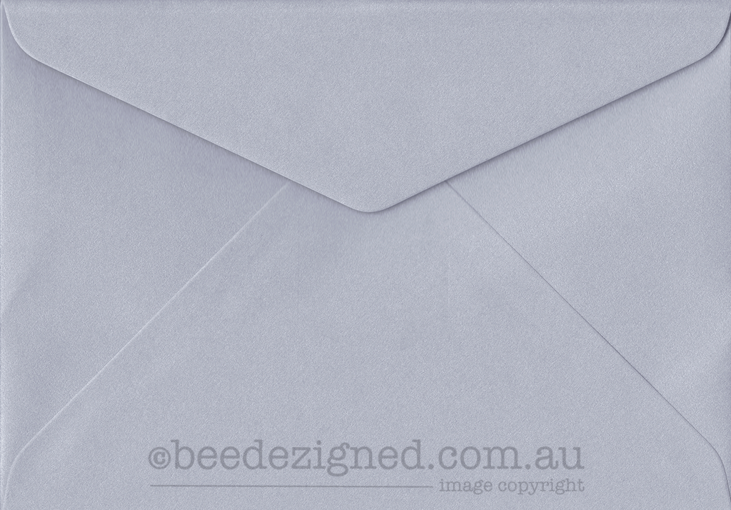 C5 Envelopes Astara Metallic Silver Mercury 120gsm