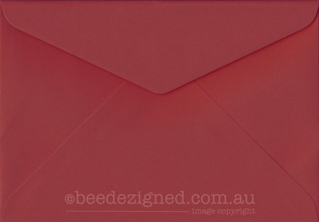 C5 Envelopes Astara Metallic Red Taurus 120gsm : Banker Lick Stick