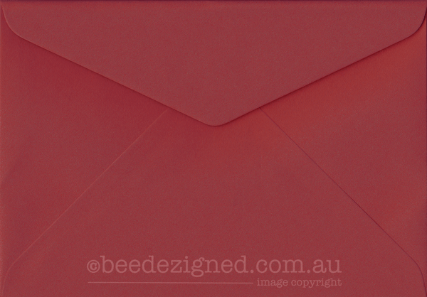 C5 Envelopes Astara Metallic Red Taurus 120gsm : Banker Lick Stick